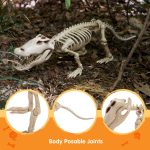 Joyfy Halloween Skeleton Fish Skeleton Halloween Decor,Plastic Skeleton with LED Eye for Halloween Decoration Outdoor Haunted House Party - Image 29