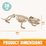 Joyfy Halloween Skeleton Fish Skeleton Halloween Decor,Plastic Skeleton with LED Eye for Halloween Decoration Outdoor Haunted House Party - Image 26